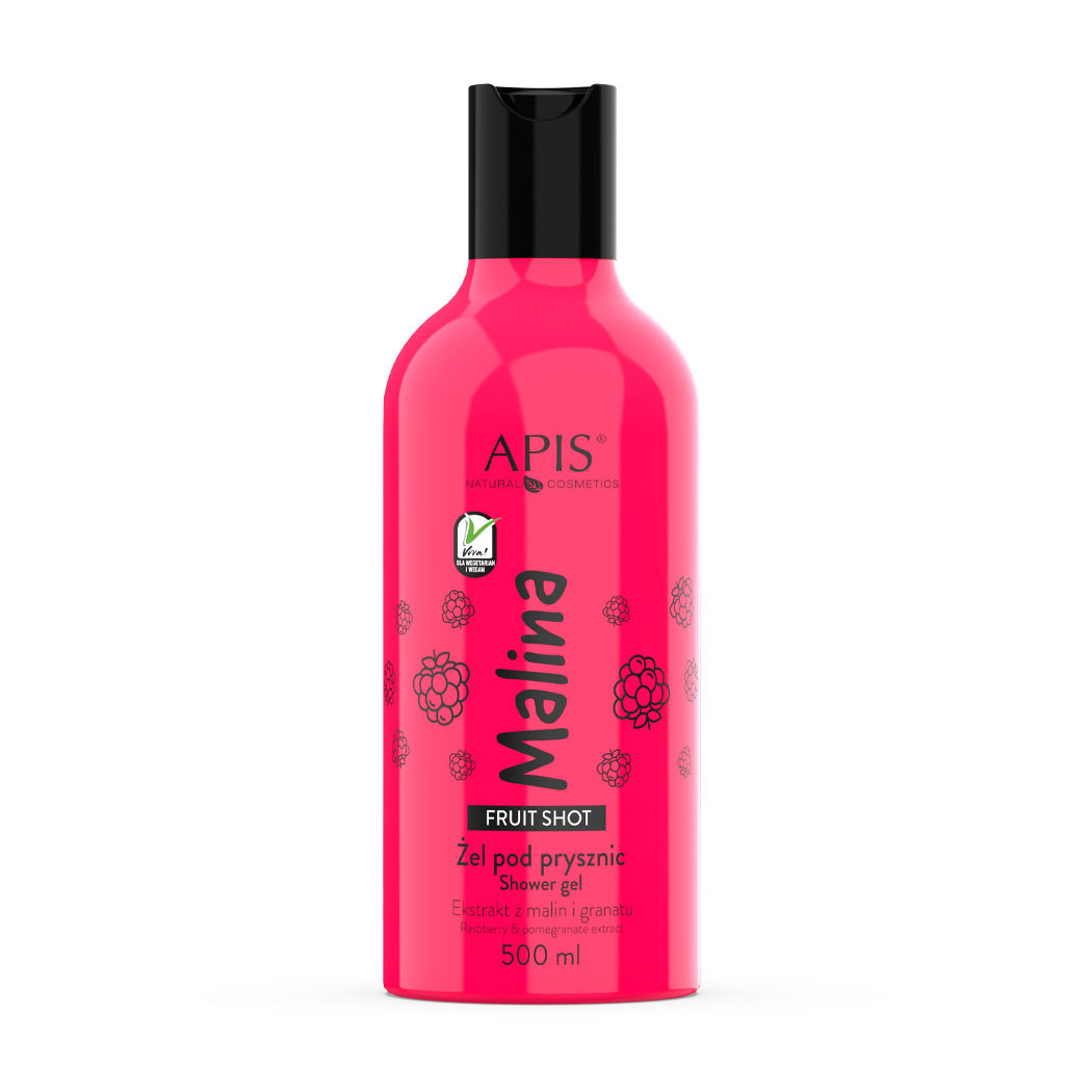 Гель для душу Apis Natural Cosmetics Fruit Shot Raspberry Shower Gel Малина, 500 мл