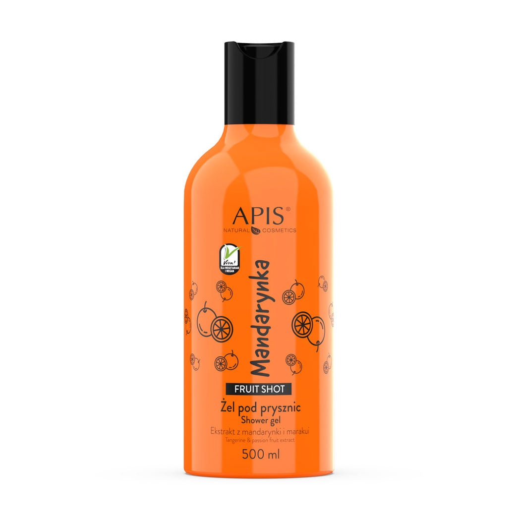 Гель для душу Apis Natural Cosmetics Fruit Tangerine Shower Gel Мандарин, 500 мл